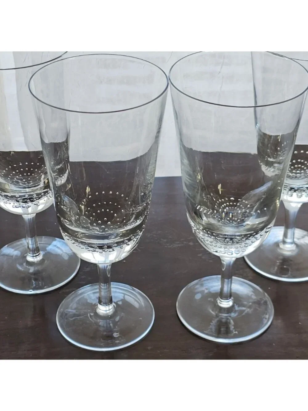 4 Pier 1 Bubbles Water Goblets 8.25